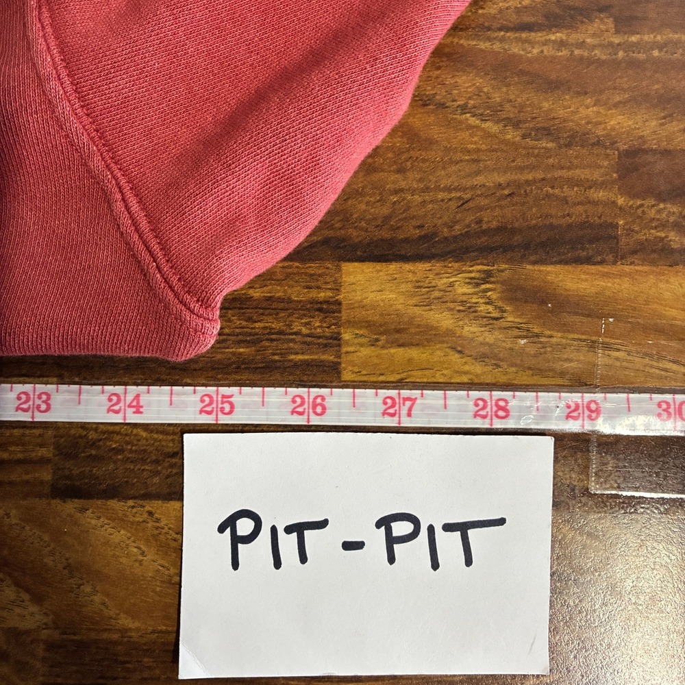 2025 Aerie Starry Skies Open Neck Sweatshirt Size M Red Slouchy Athleisure Cozy - Picture 16 of 16